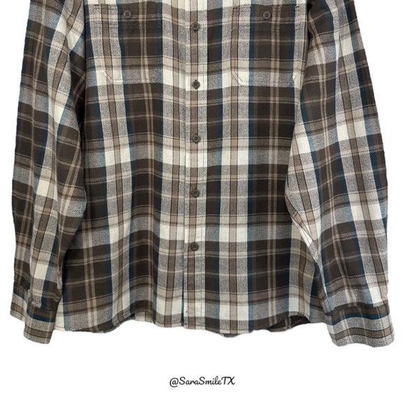 WRANGLER Plaid Long Sleeve Button Down Flannel Shirt - Picture 6 of 10